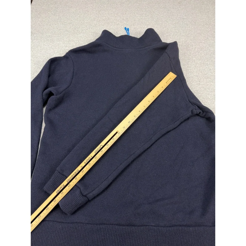 Patagonia M's Woolie Fleece Pullover Worn Wear  Wool Quarter Zip  Navy Mens L